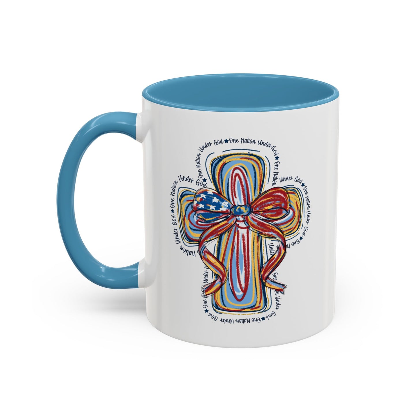 4th of July Mug - Christian Cross Bow