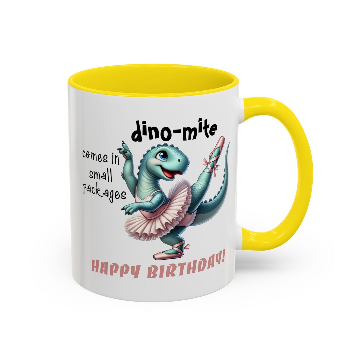 Birthday Mug - Dino-mite (Girl)