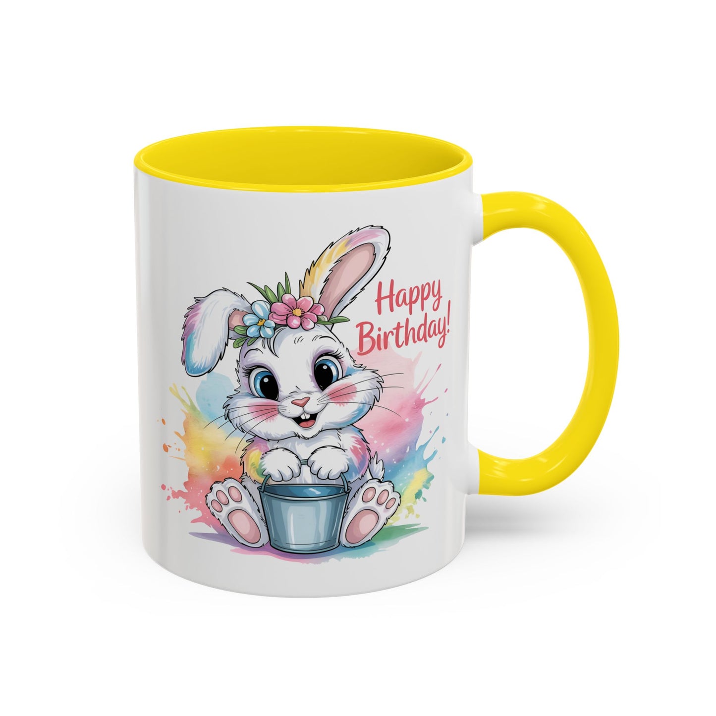 Birthday Mug - Happy Birthday Cute Bunny