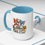 Christmas Mug - Merry Christmas Black Text Mouse Dog Cat Bird