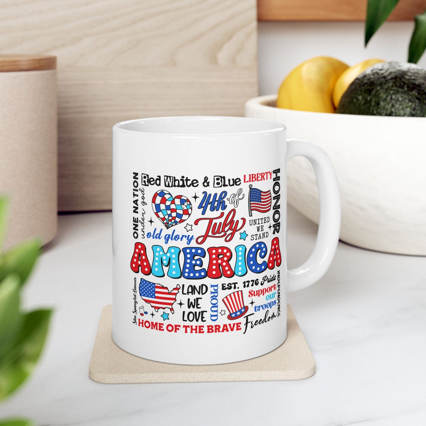4th of July Mug - Retro America