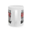 Birthday Mug - Happy Birthday Red White & Black Text