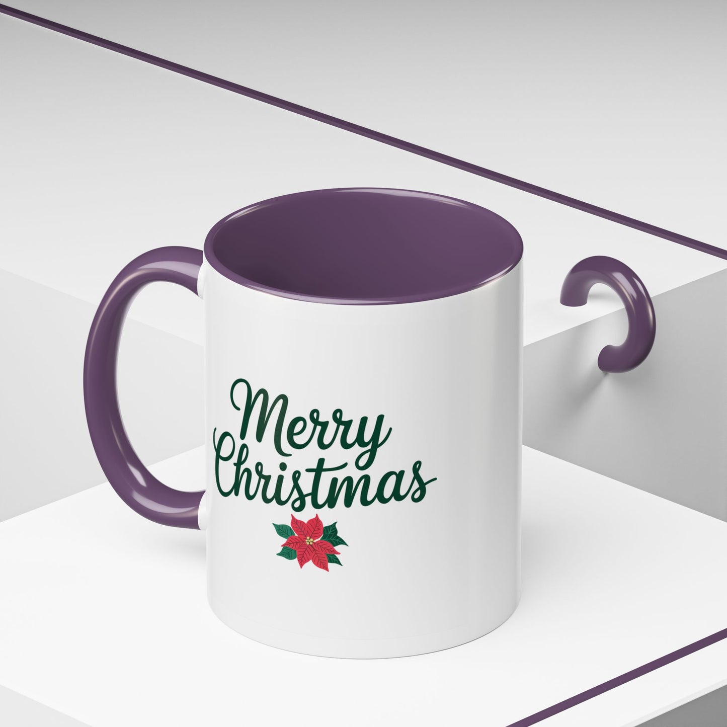 Christmas Mug - Merry Christmas Green Text