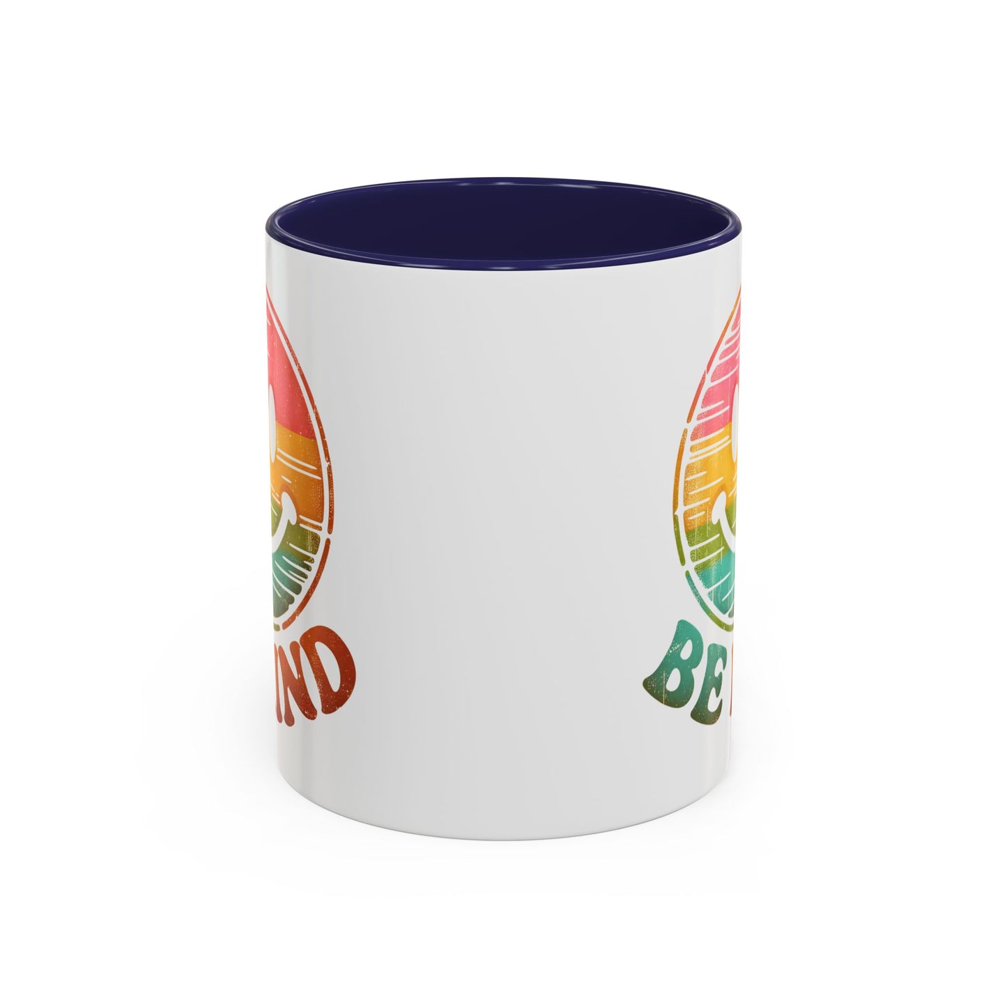 Motivation Mug - Retro Smiley Face Be Kind