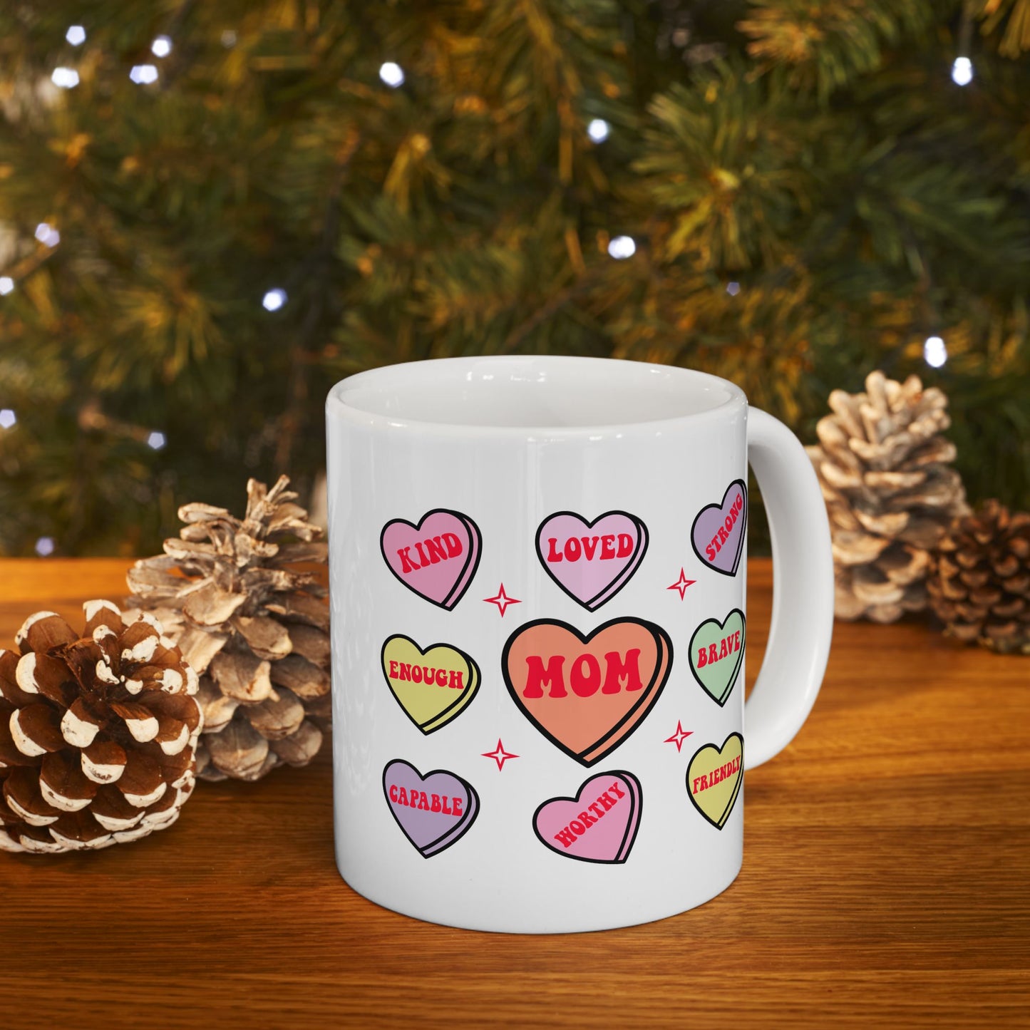 Mother's Day Mug - Mom Hearts