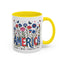 4th of July Mug - Floral America Patriotic