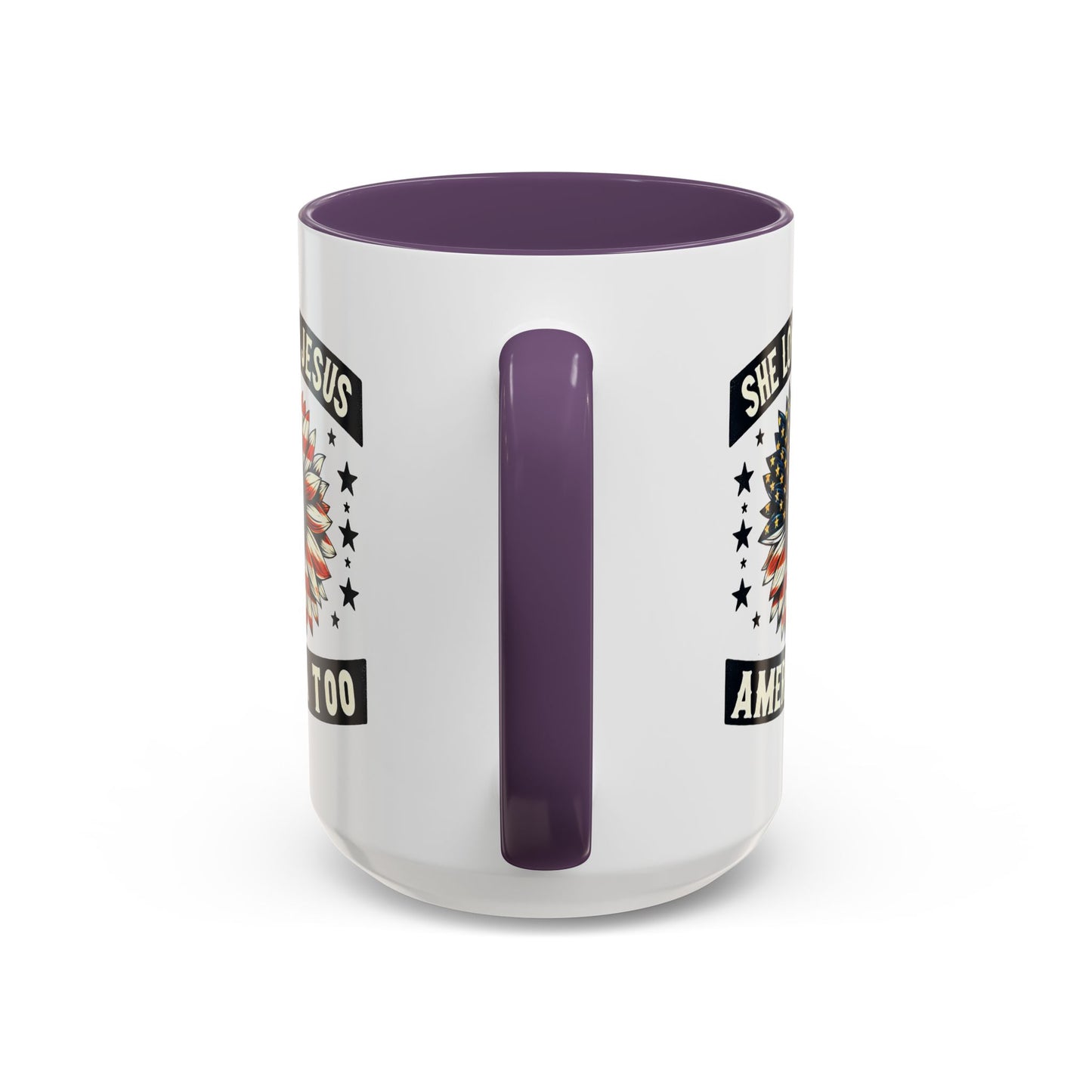 4th of July Mug - She Loves Jesus & America Too