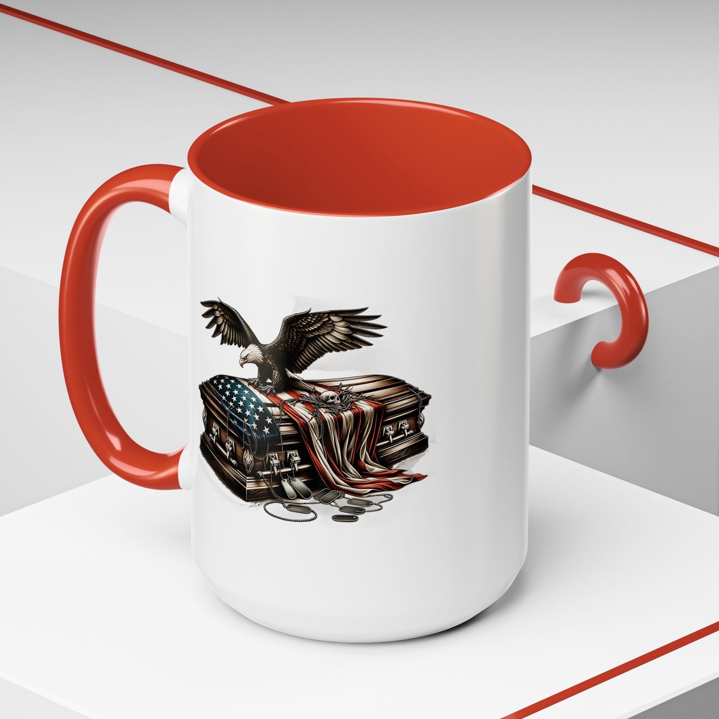 4th of July Mug - American Bald Eagle Fallen Soldier