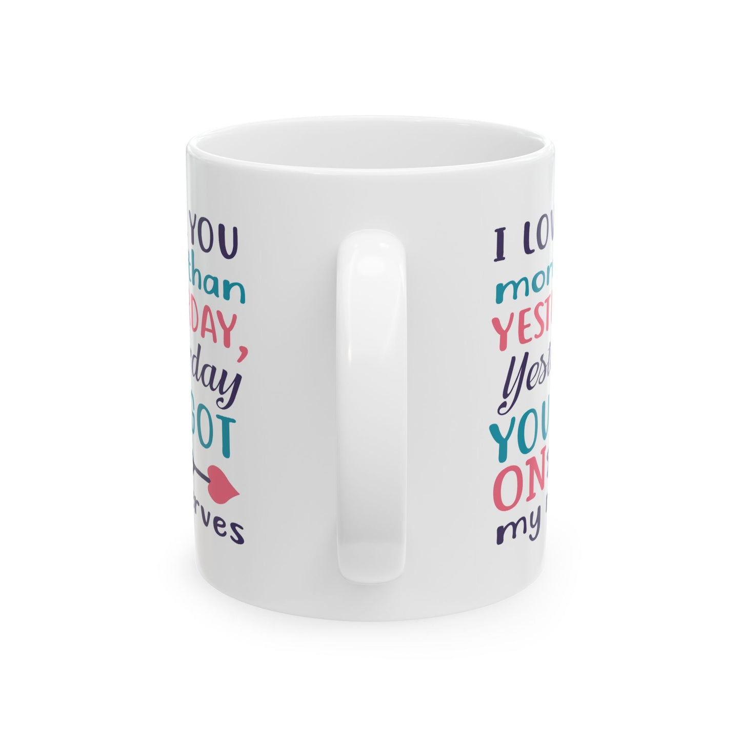 Anniversary Mug - I Love You More Than Yesterday
