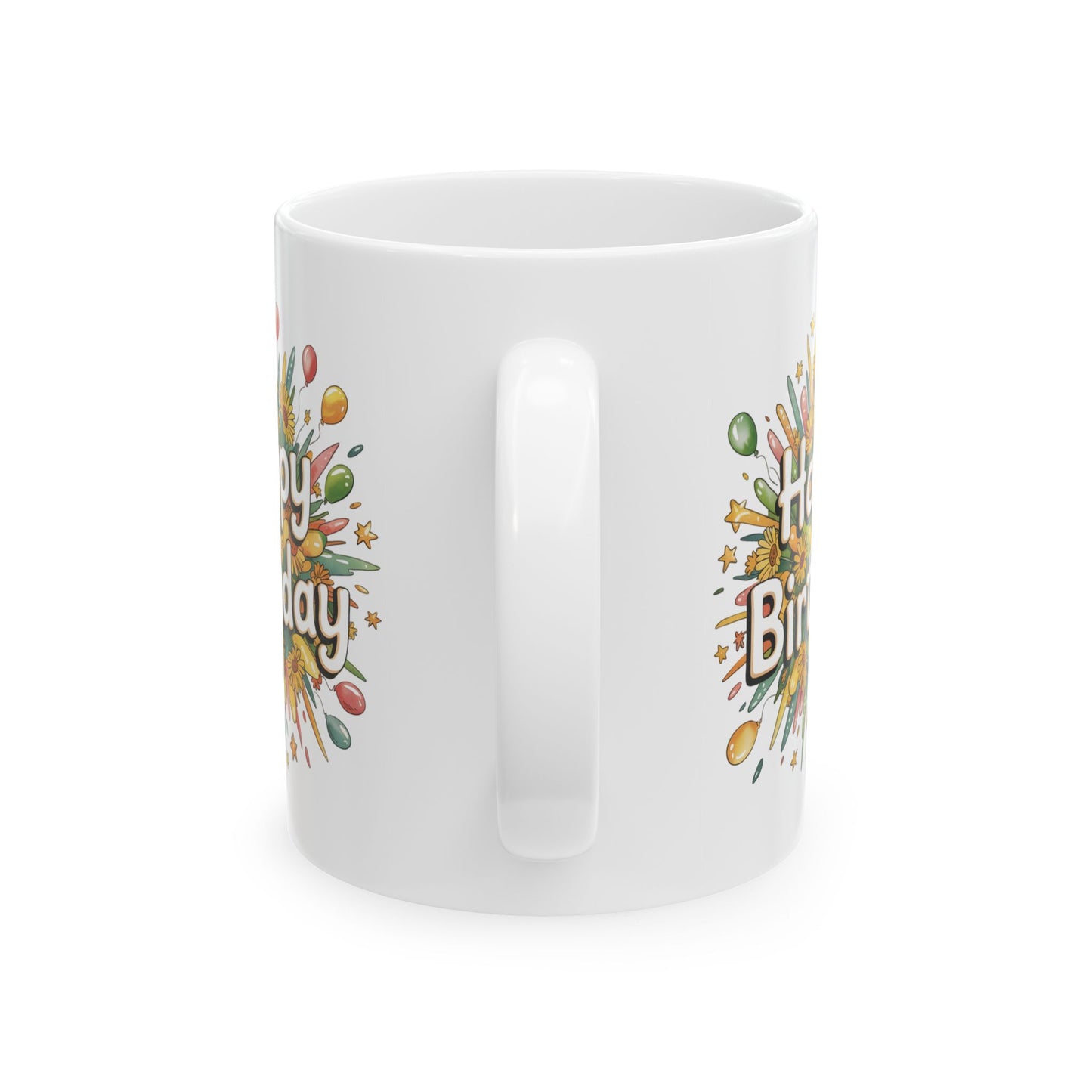 Birthday Mug - Happy Birthday Flower Bouquet