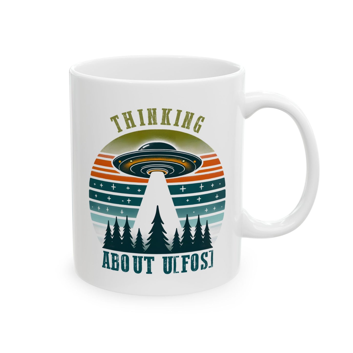 Alien Mug - Thinking About UFOS!