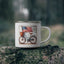 4th of July Mug - American Flag Bicycle Stamp