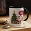 Christmas Mug - Happy Holidays Callout Santa Tree Presents Reindeer