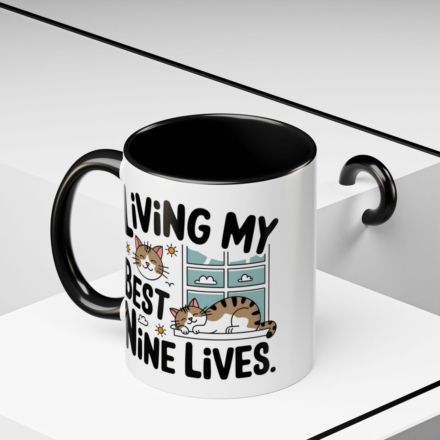 Animal Mug - Living My Best Nine Lives