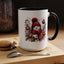 Christmas Mug - Burgundy Snowman