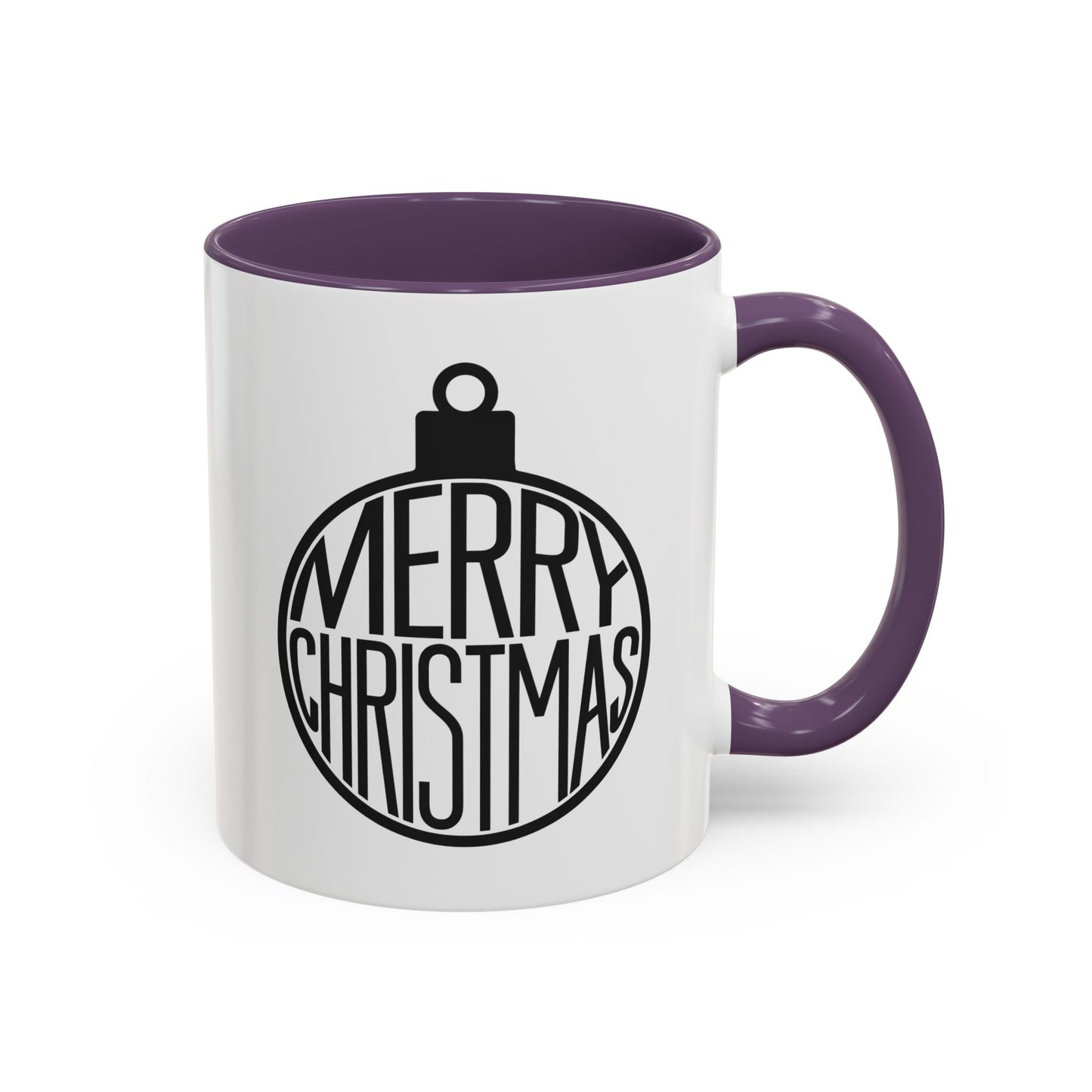 Christmas Mug - Merry Christmas Black Text Ornament
