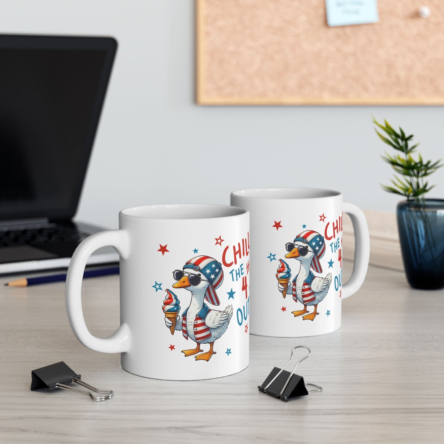 4th of July Mug - Chill the 4th Out Goose
