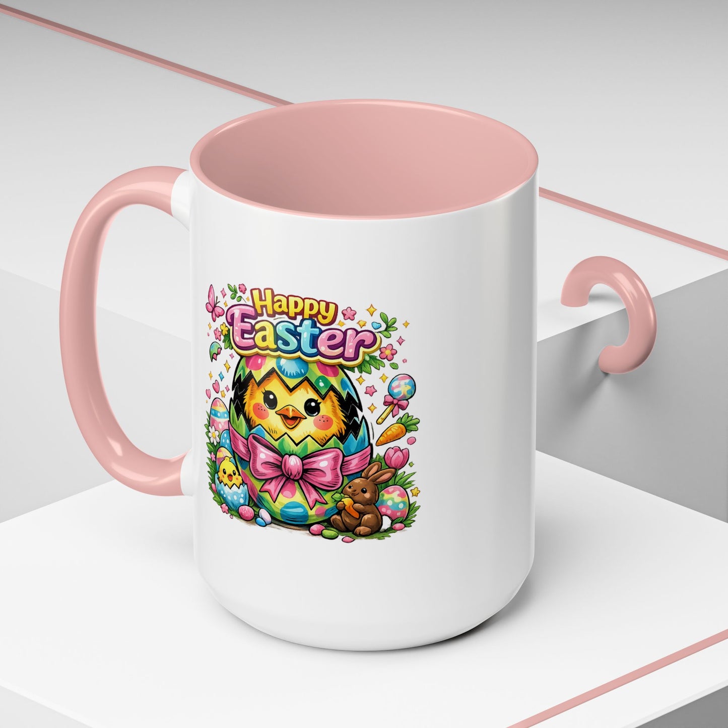 Easter Mug - Happy Easter Chics & Bunny