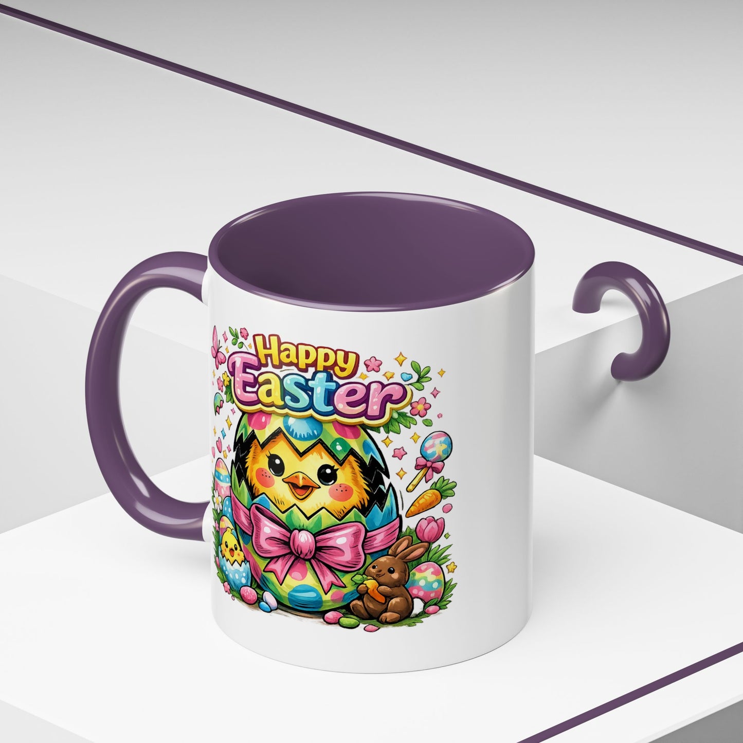 Easter Mug - Happy Easter Chics & Bunny