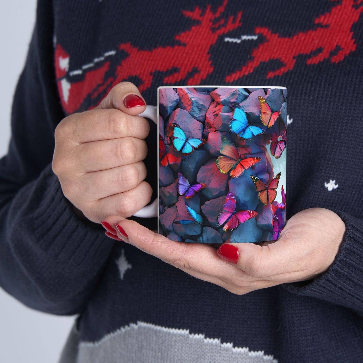 Artistic Mug - Colorful Butterflies