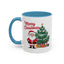 Christmas Mug - Merry Christmas Red Text Santa Tree Presents