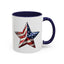 4th of July Mug - American Flag Star 3
