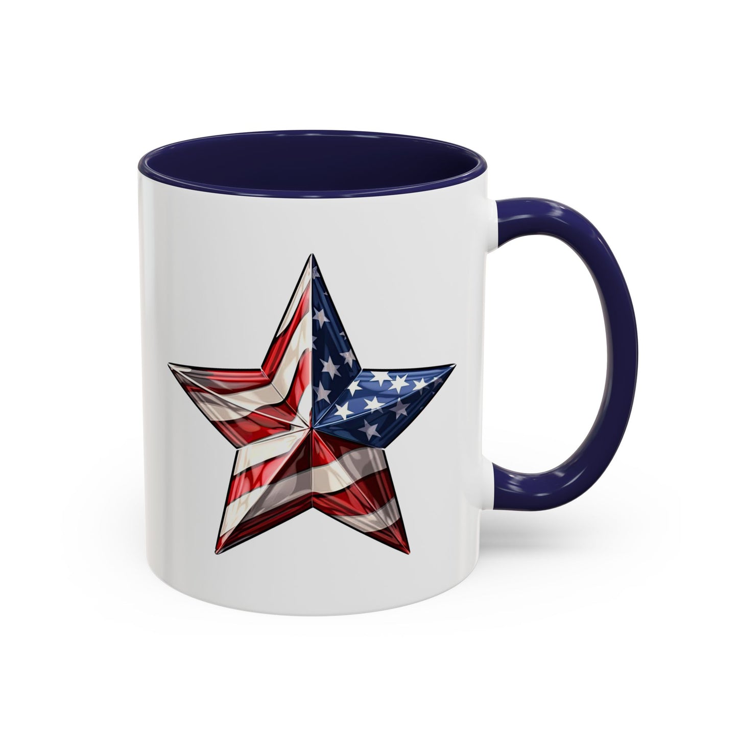 4th of July Mug - American Flag Star 3