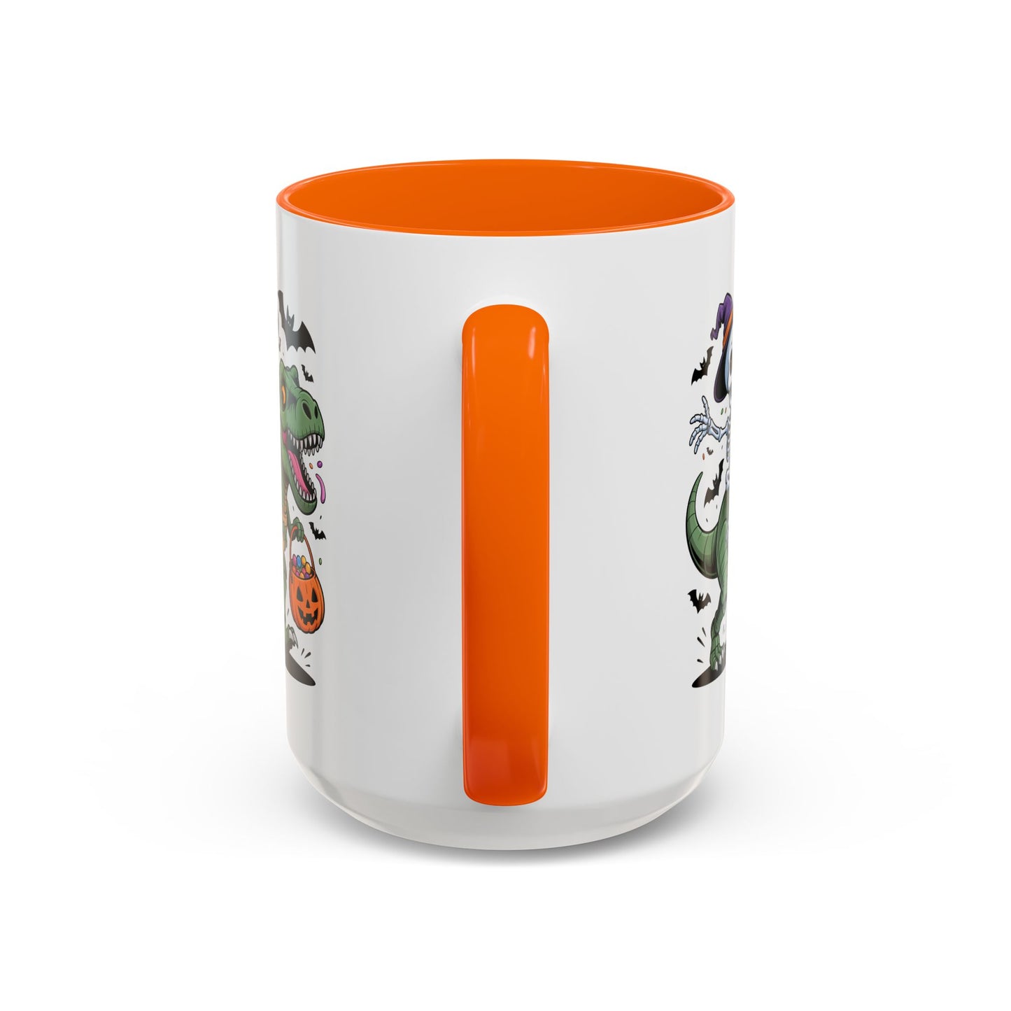 Halloween Mug - Skeleton Riding Dinosaur