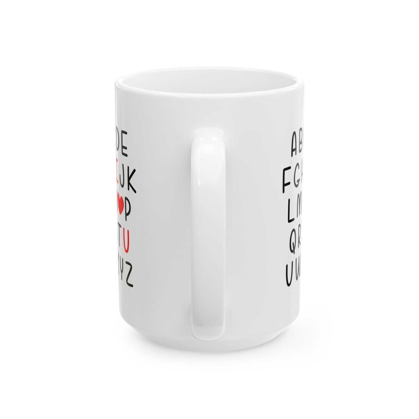 Valentine's Day Mug - I Love You Alphabet