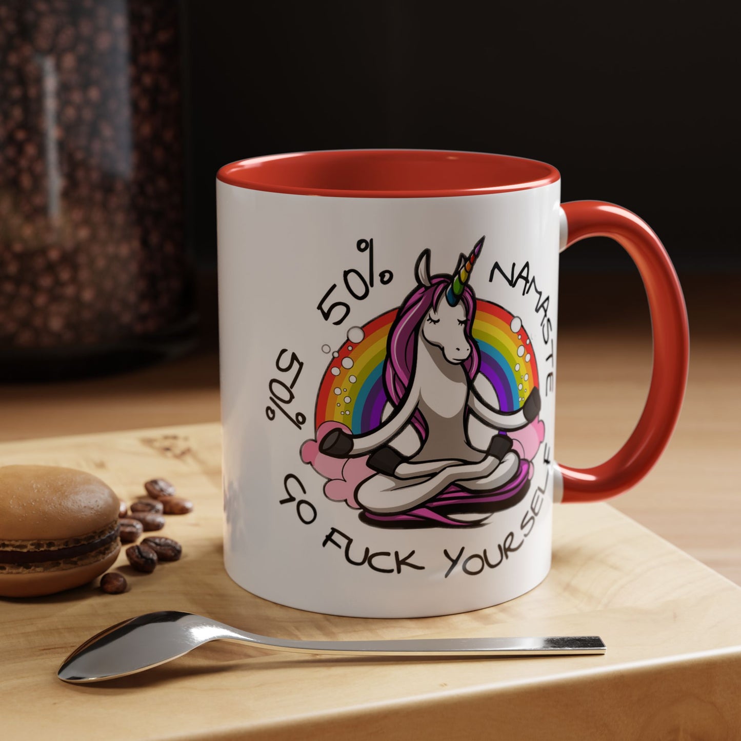 Adult Mug - 50% Namaste 50% Go Fuck Yourself