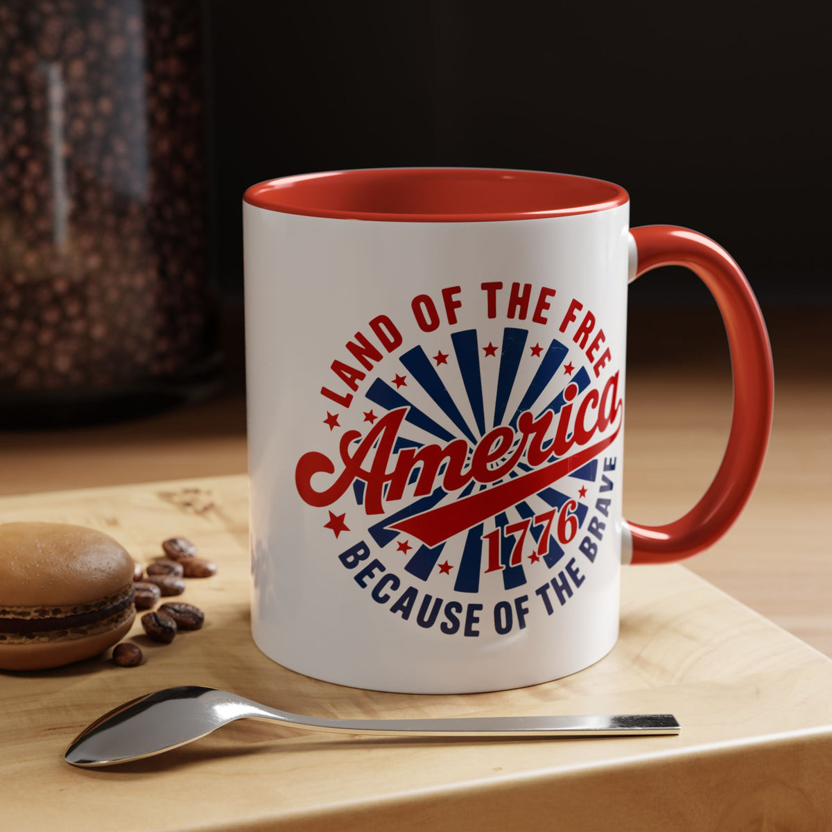 4th of July Mug - America 1776 Land of the Free