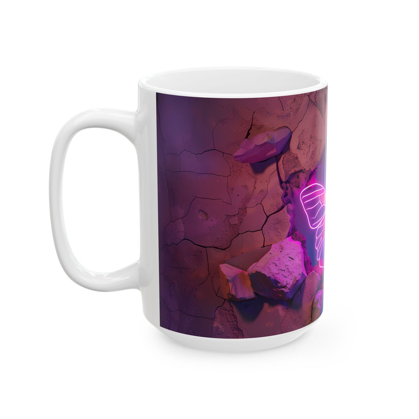 Artistic Mug - Neon Butterfly