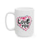 Anniversary Mug - Love You Heart & Arrows