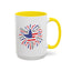 4th of July Mug - Star Flag Fireworks