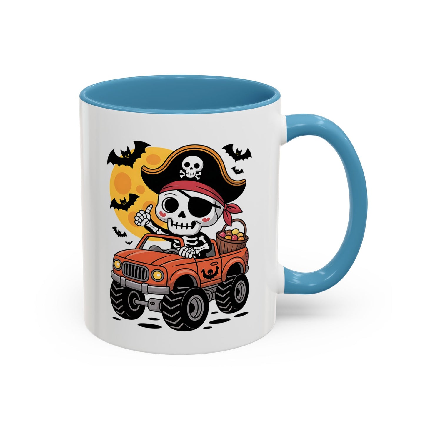 Halloween Mug - Driving Skeleton Pirate