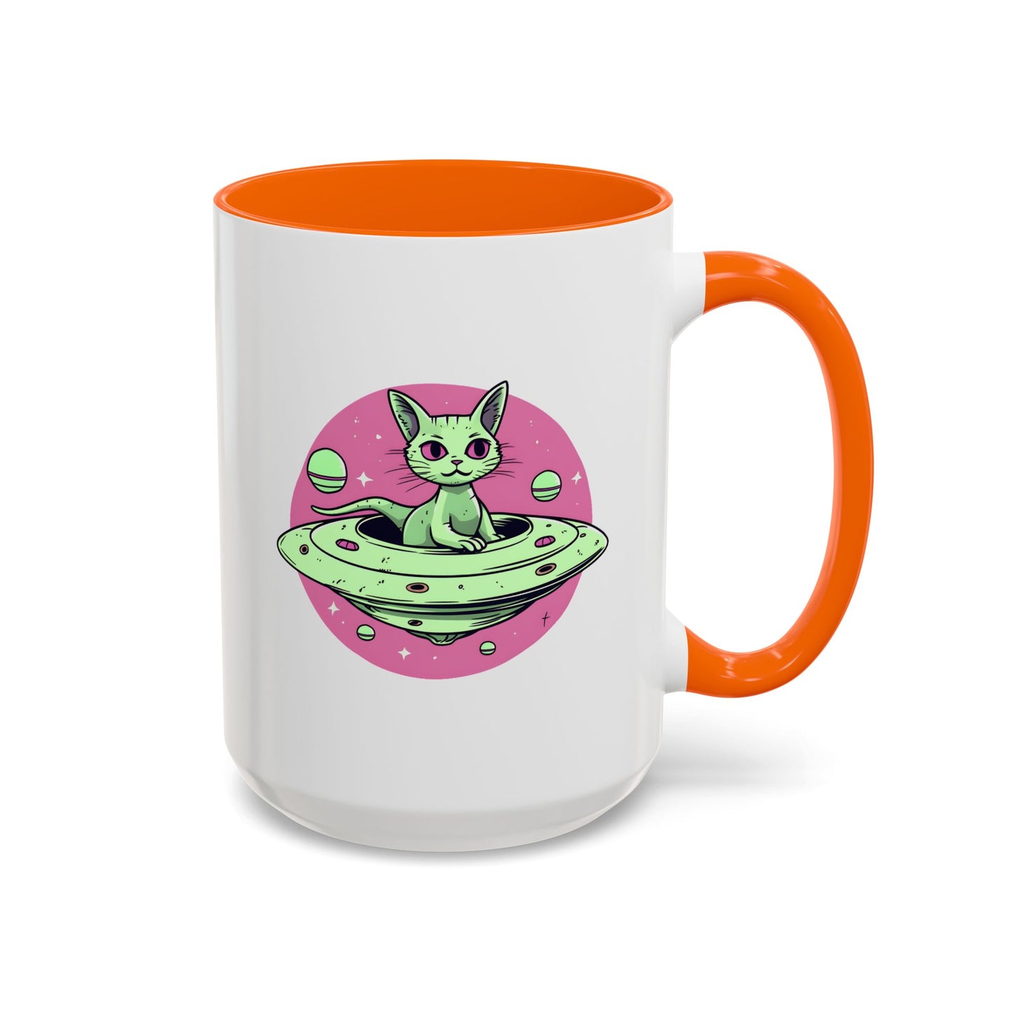Alien Mug - Flying Saucer Cat