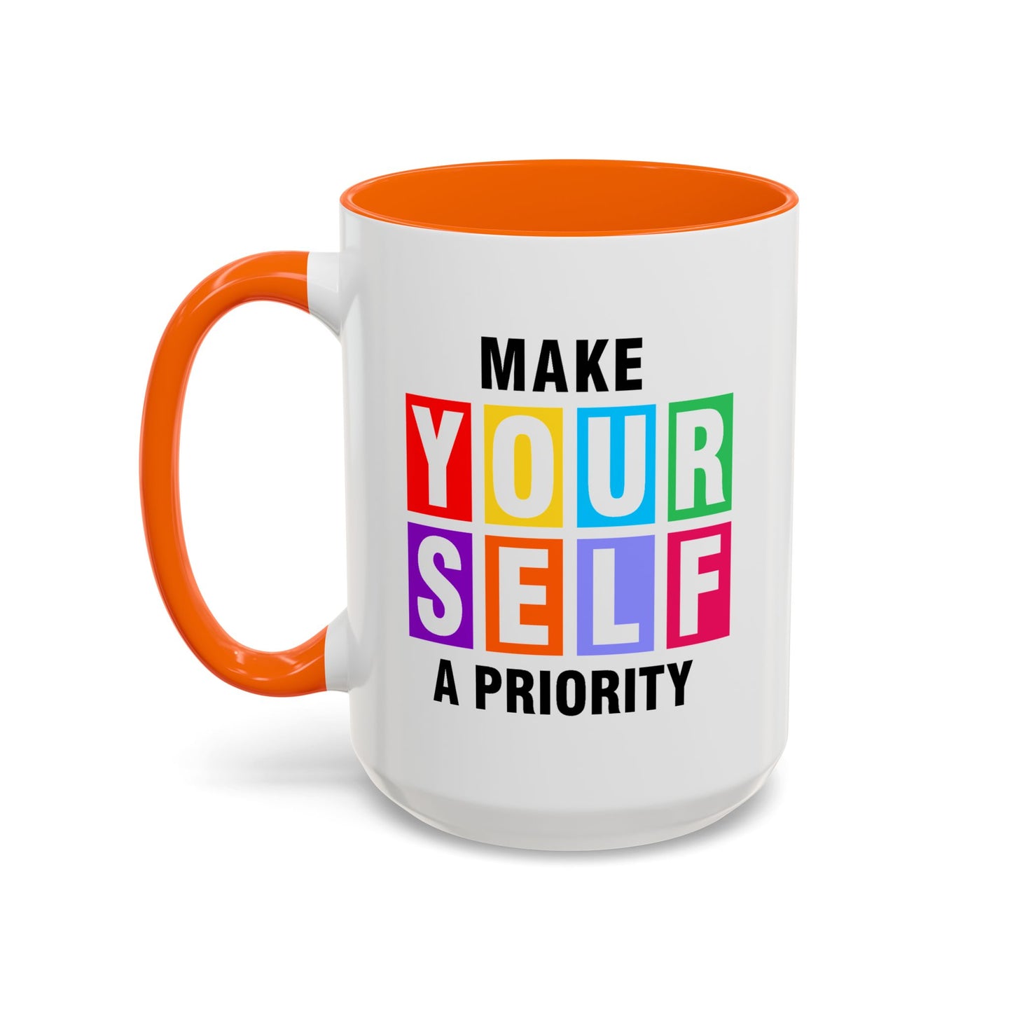 Wellness Mug - Make Yourself a Priority Colored Blocks