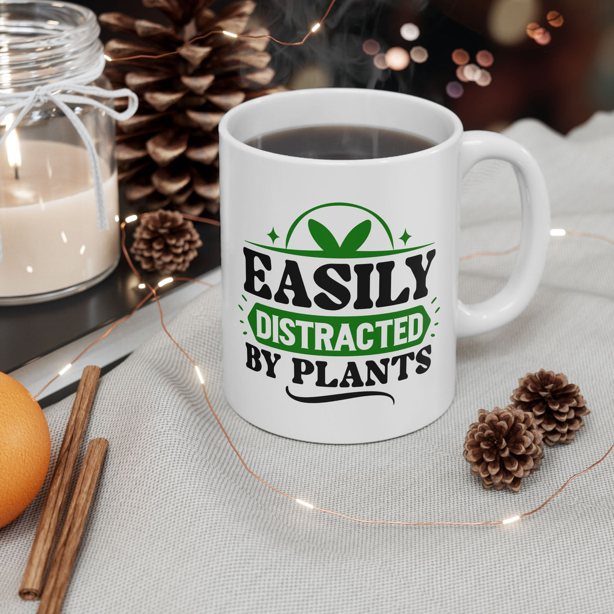 Humor Mug - Easily Distracted By Plants