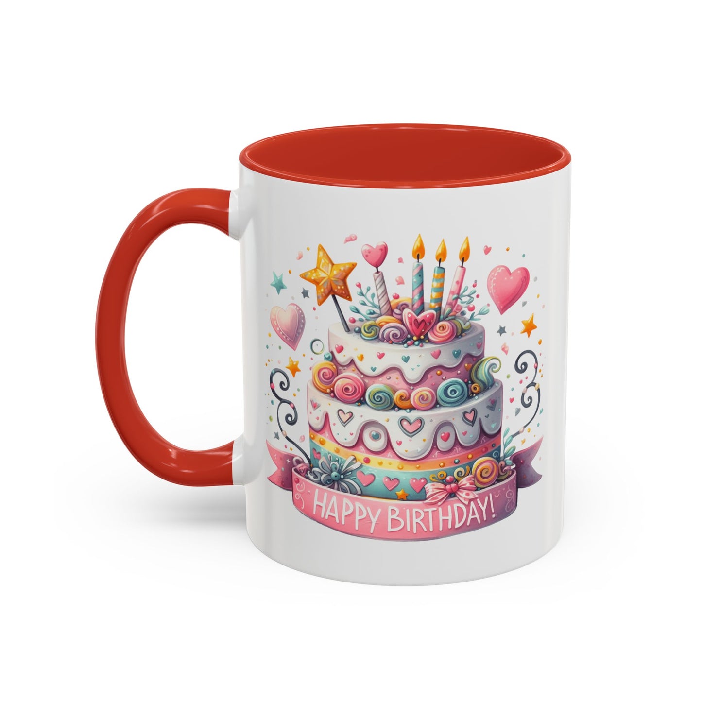 Birthday Mug - Happy Birthday Two Tiered Cake