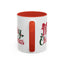 Christmas Mug - Merry Christmas Red & Green Text Bow