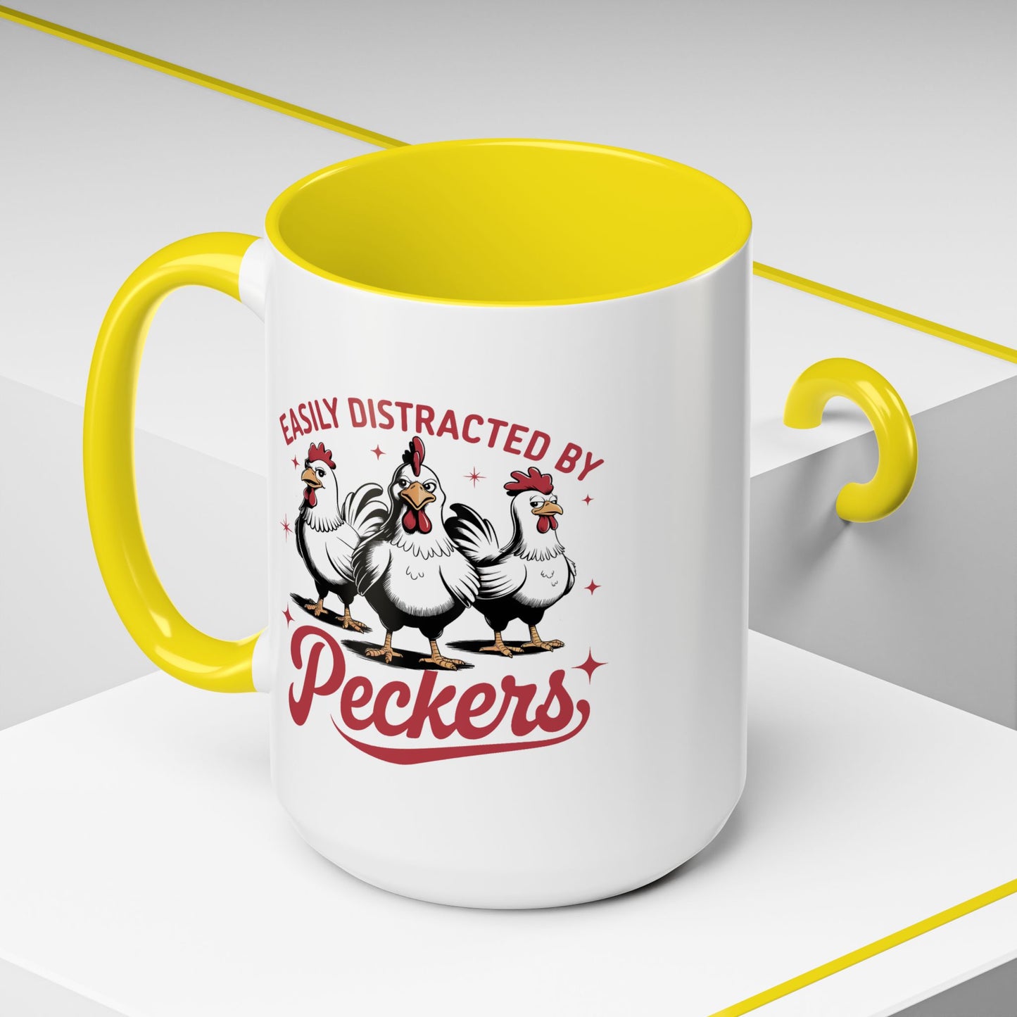 Humor Mug - Easily Distracted By Peckers
