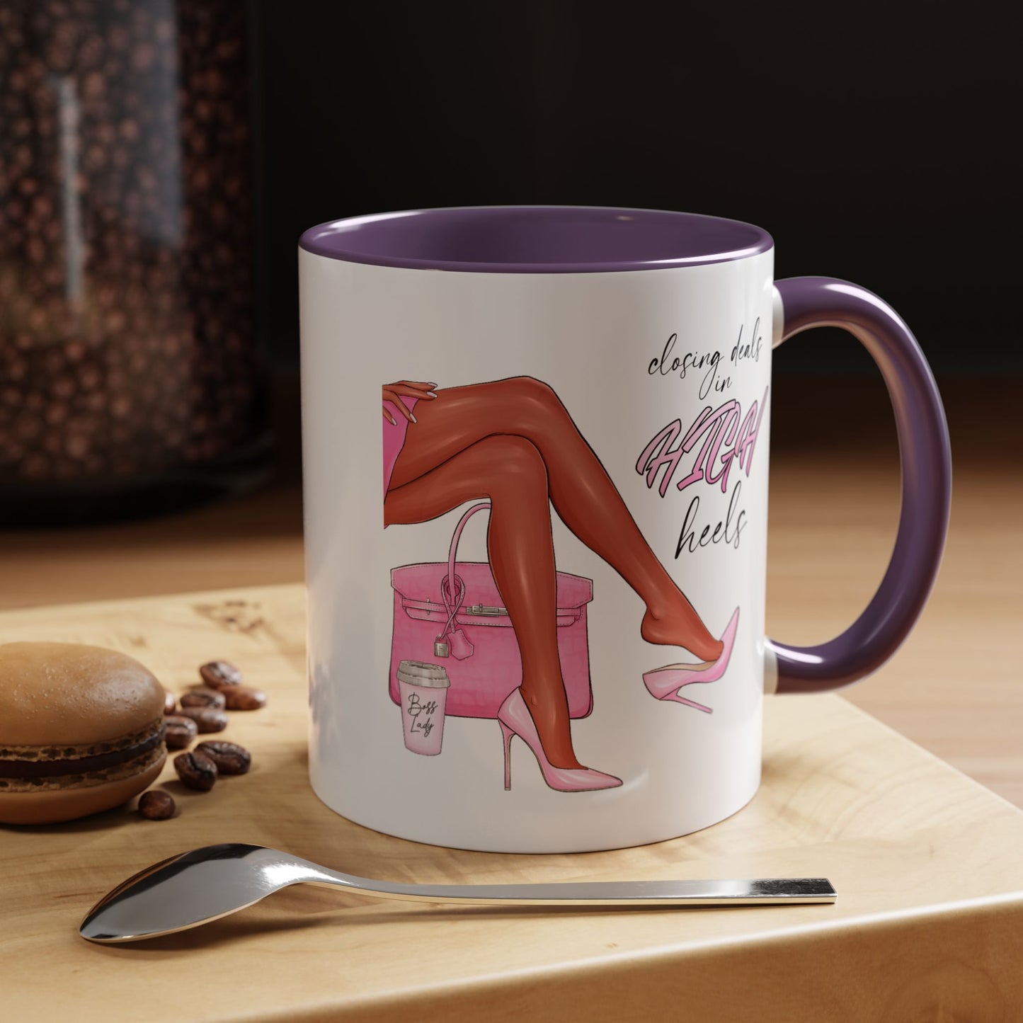 Humor Mug - Closing Deals in High Heels