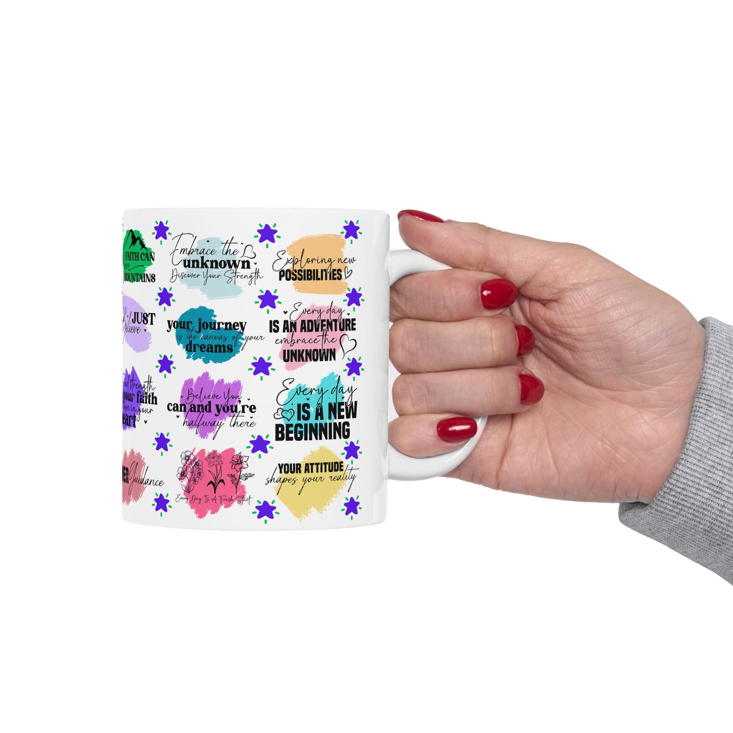 Motivation Mug - Faith Can Move Mountains