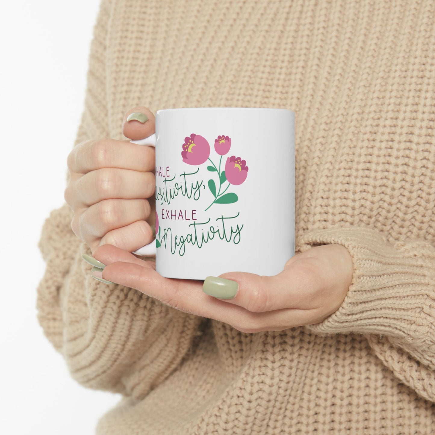 Wellness Mug - Inhale Positivity, Exhale Negativity