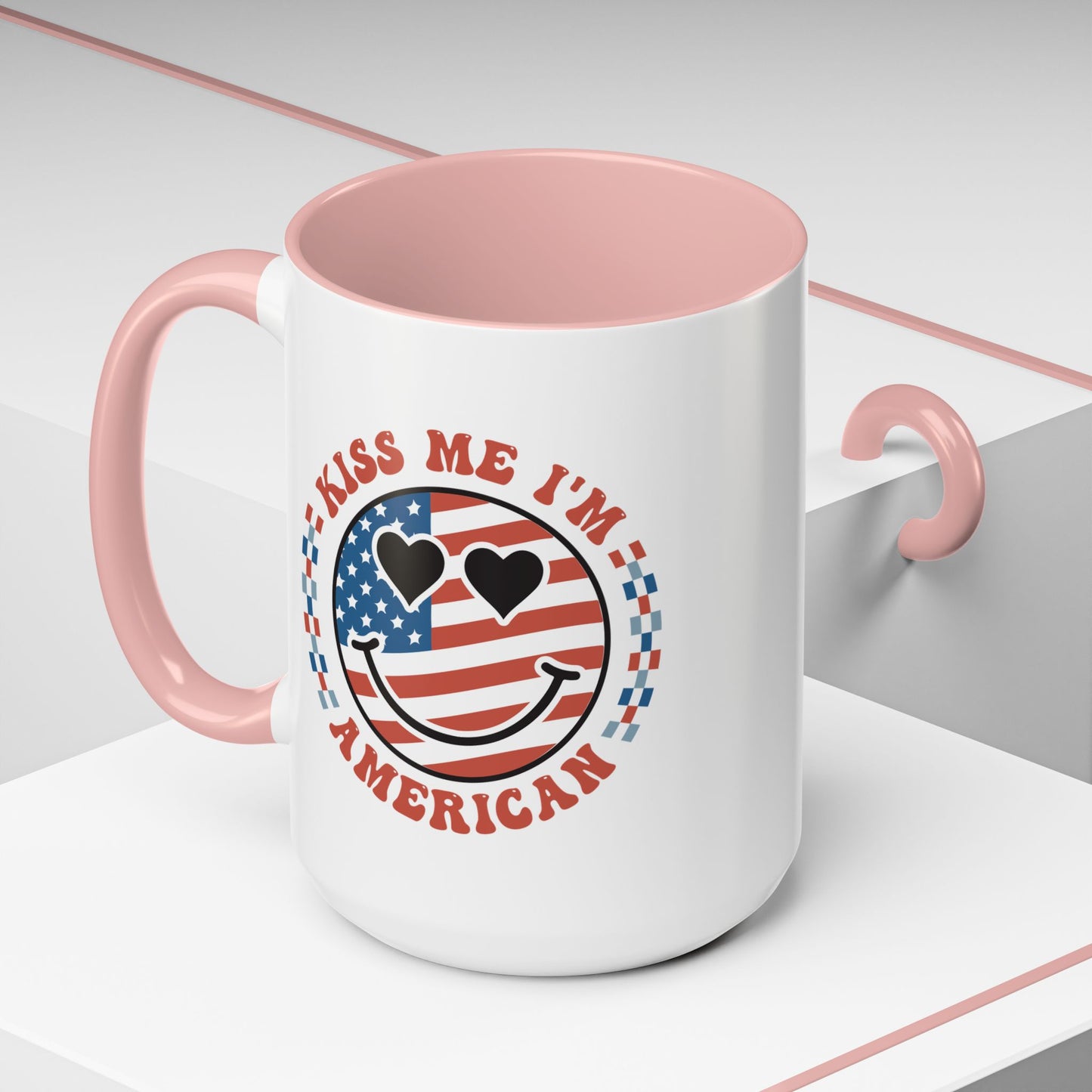 4th of July Mug - Kiss Me I'm American