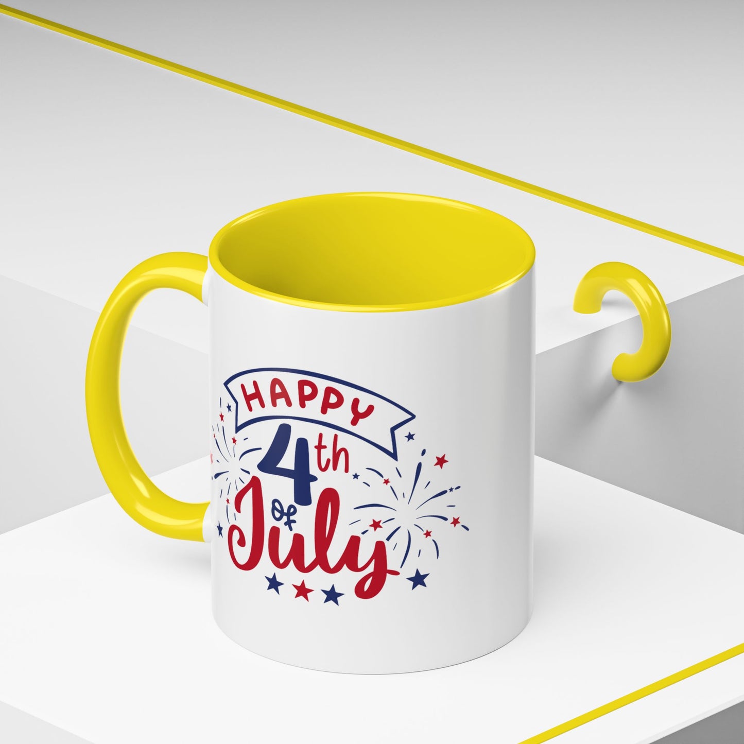 4th of July Mug - Happy 4th of July Fireworks