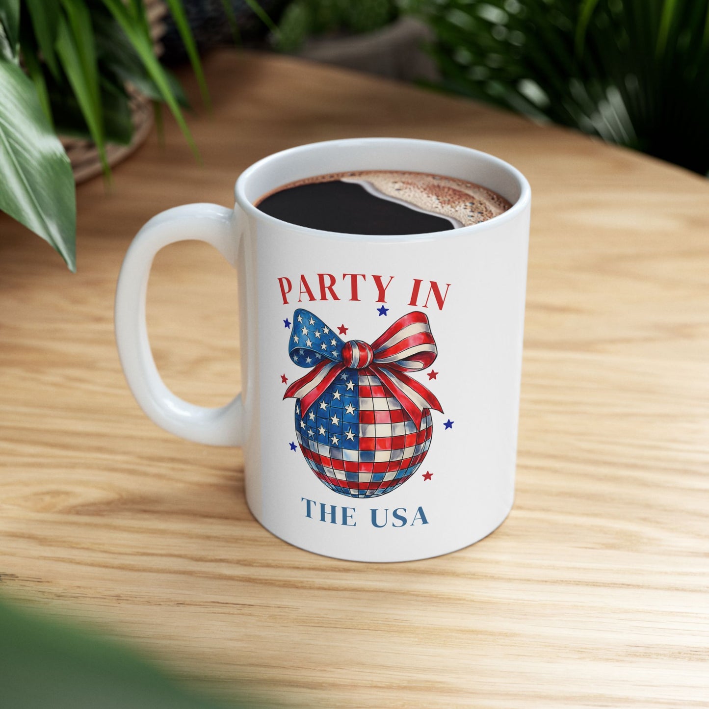 4th of July Mug - Party in the USA Mirror Ball