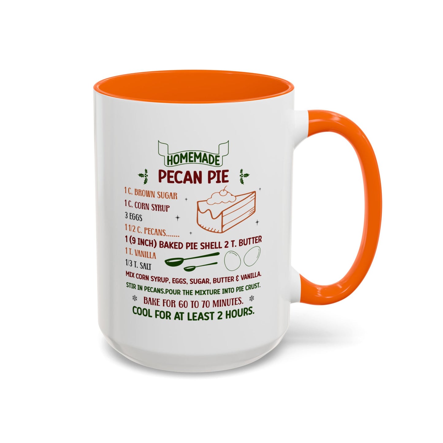 Christmas Mug - Homemade Pecan Pie Recipe