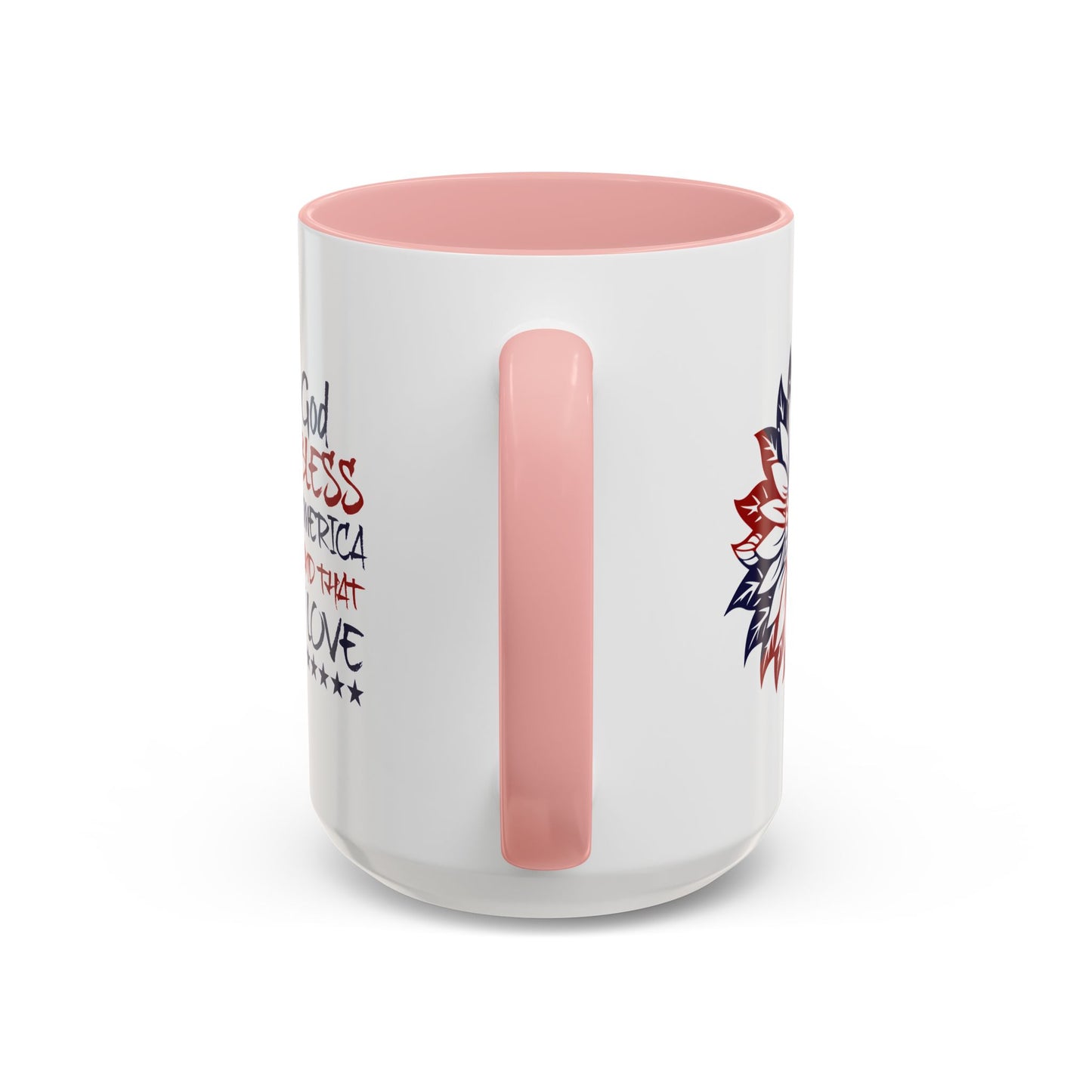 4th of July Mug - God Bless America Sunflower