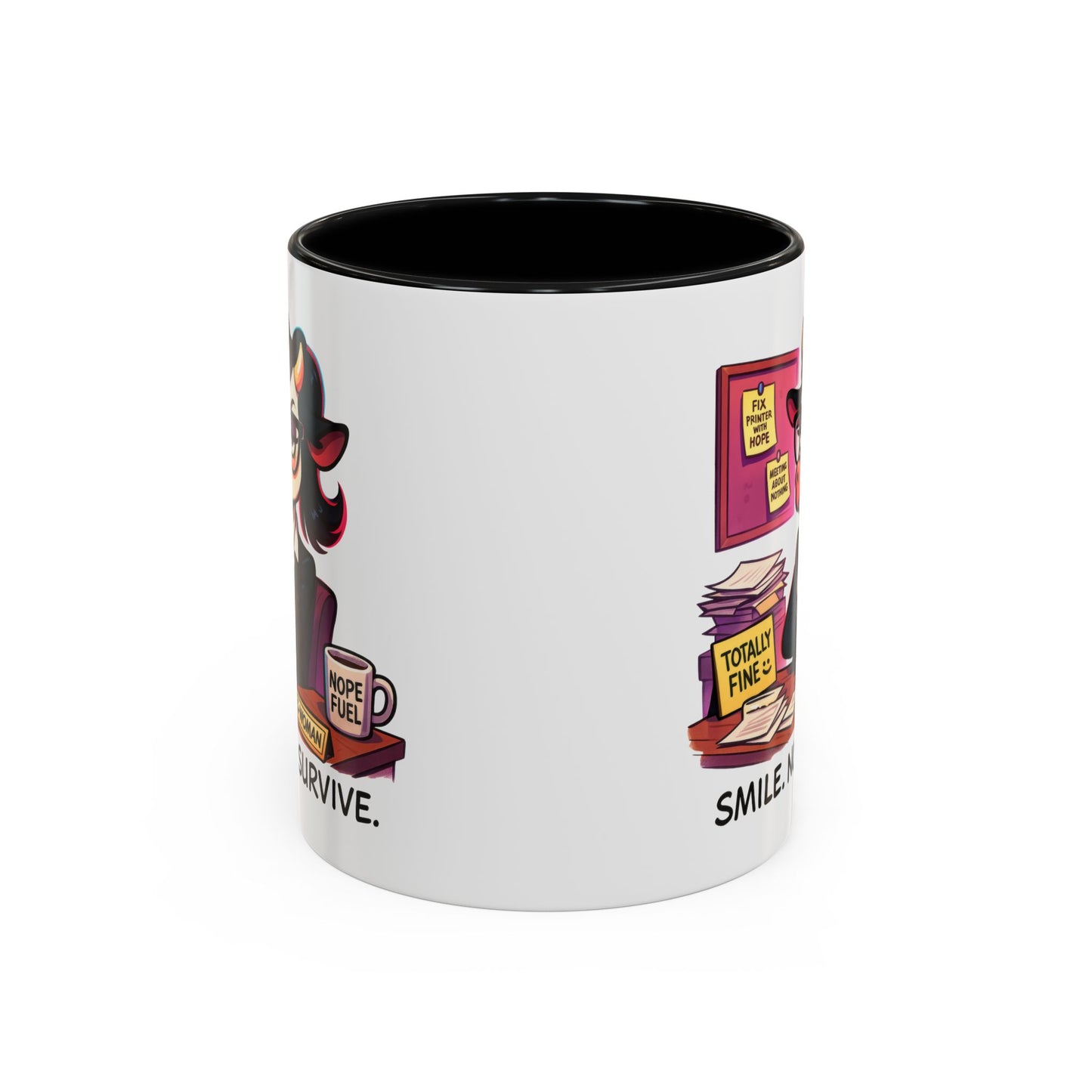 Office Mug - Smile Nod Survive